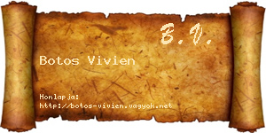 Botos Vivien névjegykártya