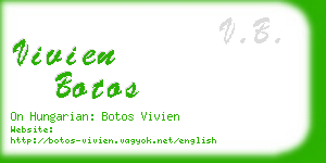 vivien botos business card